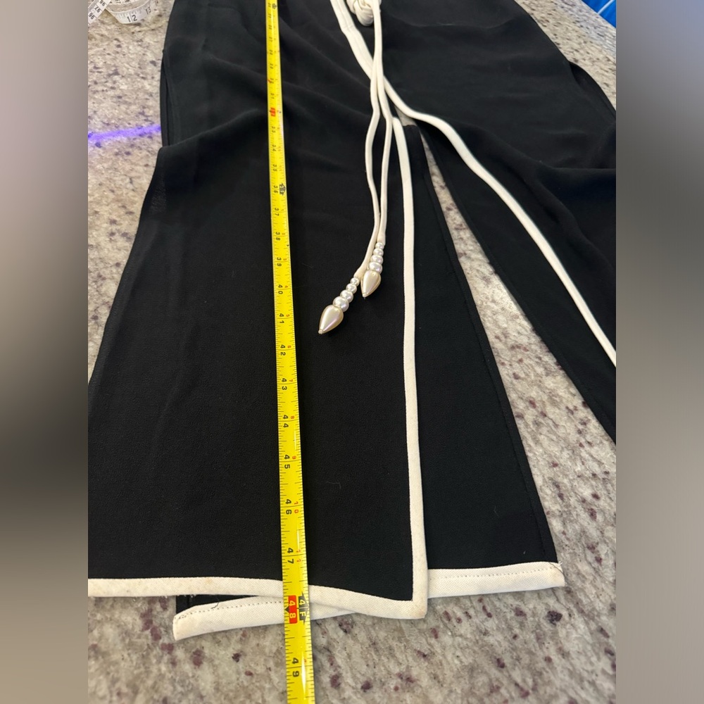 Henri Ho Vintage Luxury Contrast Cut out Lace Black dress made in Korea - Picture 10 of 13